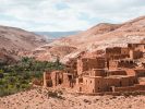 Randonnee sur la piste des casbahs dans la vallee d-ounila entre ait benhaddou et telouet
